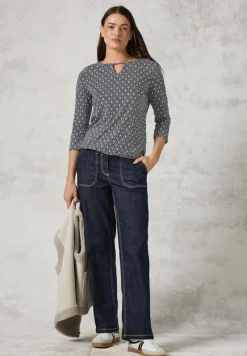 Cecil Shirts*Shirt mit Cut Out deep charcoal grey