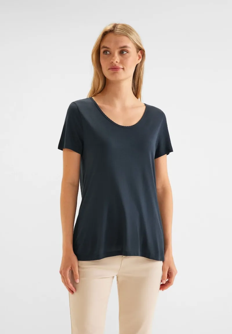 Street One Shirts*Shirt mit Dekosaum cool vintage green