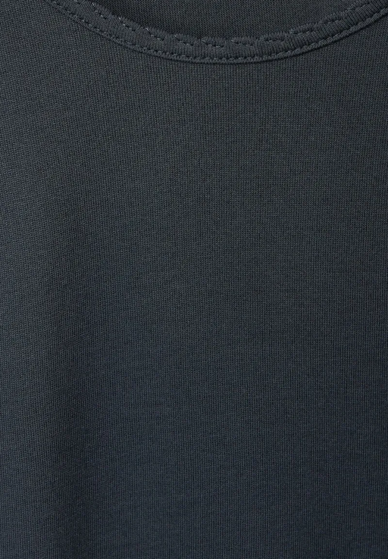 Street One Shirts*Shirt mit Dekosaum cool vintage green