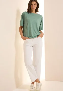 Cecil Shirts*Shirt mit Dekosteinen matcha green