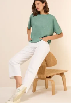 Cecil Shirts*Shirt mit Dekosteinen matcha green