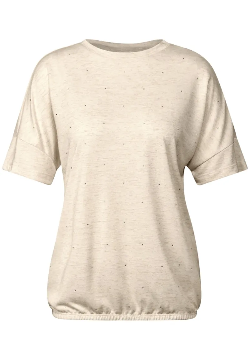 Cecil Shirts*Shirt mit Dekosteinen pearl beige
