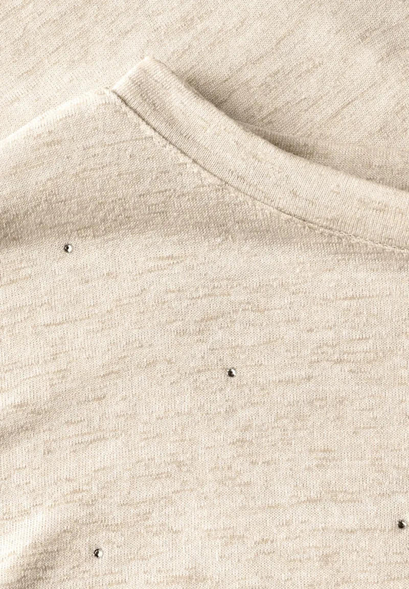 Cecil Shirts*Shirt mit Dekosteinen pearl beige