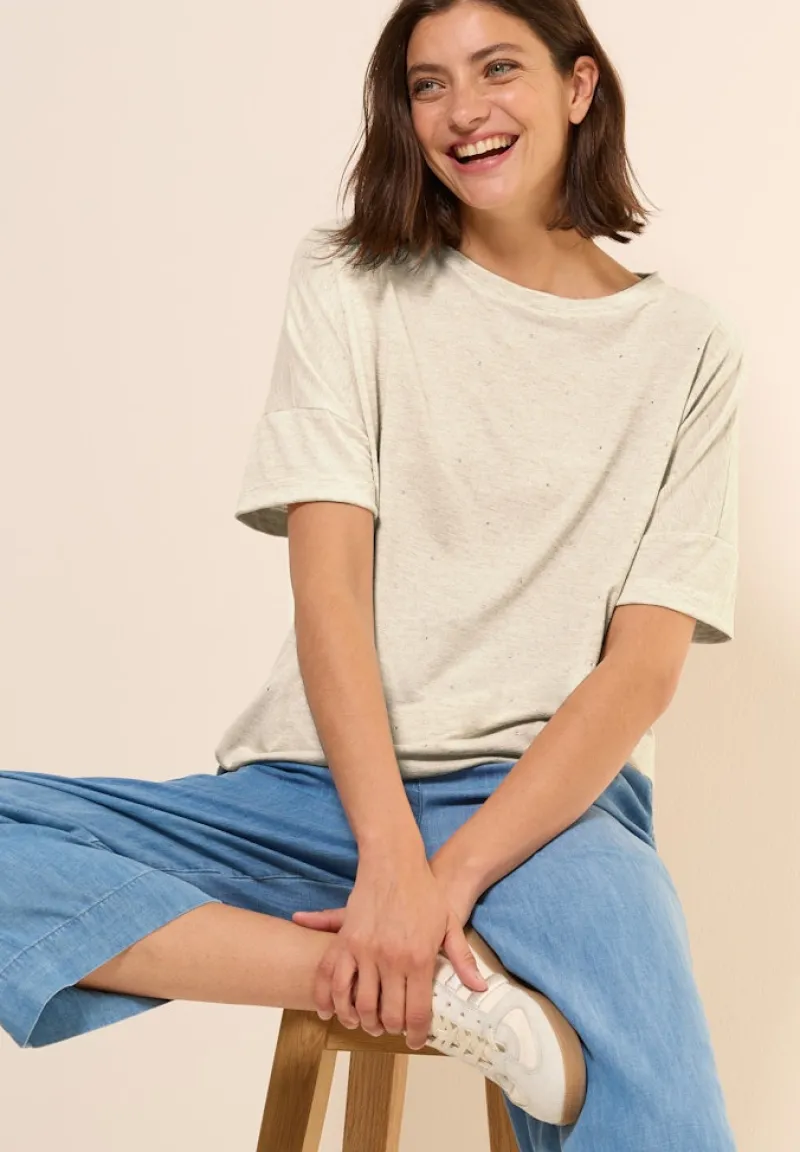 Cecil Shirts*Shirt mit Dekosteinen pearl beige