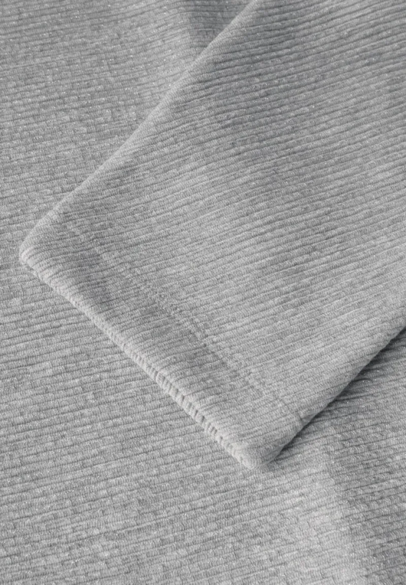 Street One Pullover & Sweatshirts*Shirt mit feiner Struktur heather grey mel.