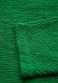 Street One Pullover & Sweatshirts*Shirt mit feiner Struktur vibrant green