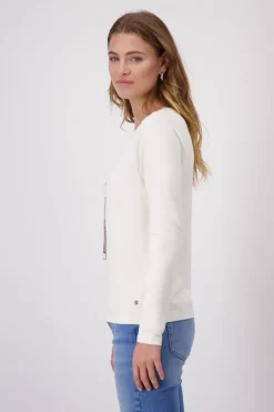 Monari Shirts*Shirt mit Flakon-Print marshmallow