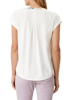 s.Oliver Shirts*Shirt mit Front in Dobby-Struktur Gelb