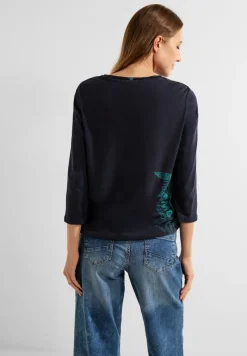 Cecil Shirts*Shirt mit Frontprints night sky blue