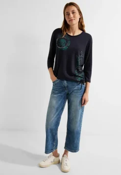 Cecil Shirts*Shirt mit Frontprints night sky blue