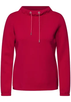 Cecil Pullover & Sweatshirts*Shirt mit Funnelneck granita red