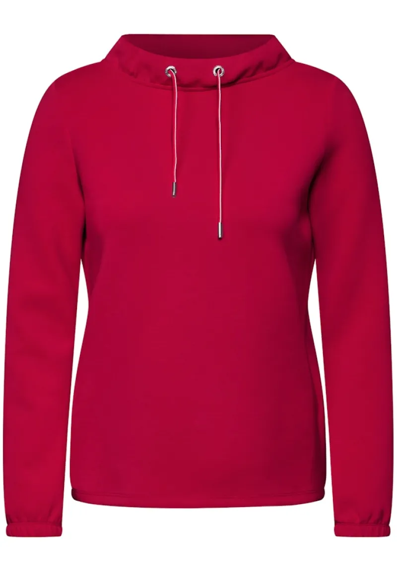 Cecil Pullover & Sweatshirts*Shirt mit Funnelneck granita red