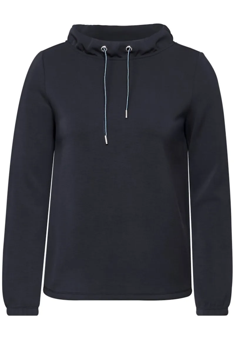 Cecil Pullover & Sweatshirts*Shirt mit Funnelneck universal blue
