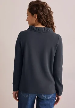 Cecil Pullover & Sweatshirts*Shirt mit Funnelneck universal blue