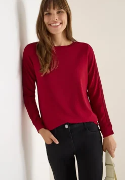 Cecil Shirts*Shirt mit Gallonstreifen beaujolais red