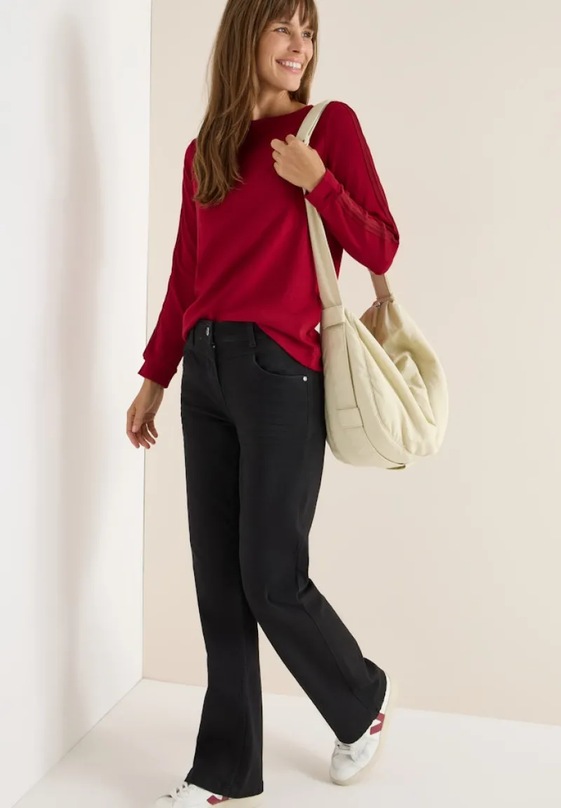 Cecil Shirts*Shirt mit Gallonstreifen beaujolais red