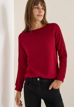Cecil Shirts*Shirt mit Gallonstreifen beaujolais red