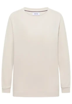 Cecil Shirts*Shirt mit Gallonstreifen light greige