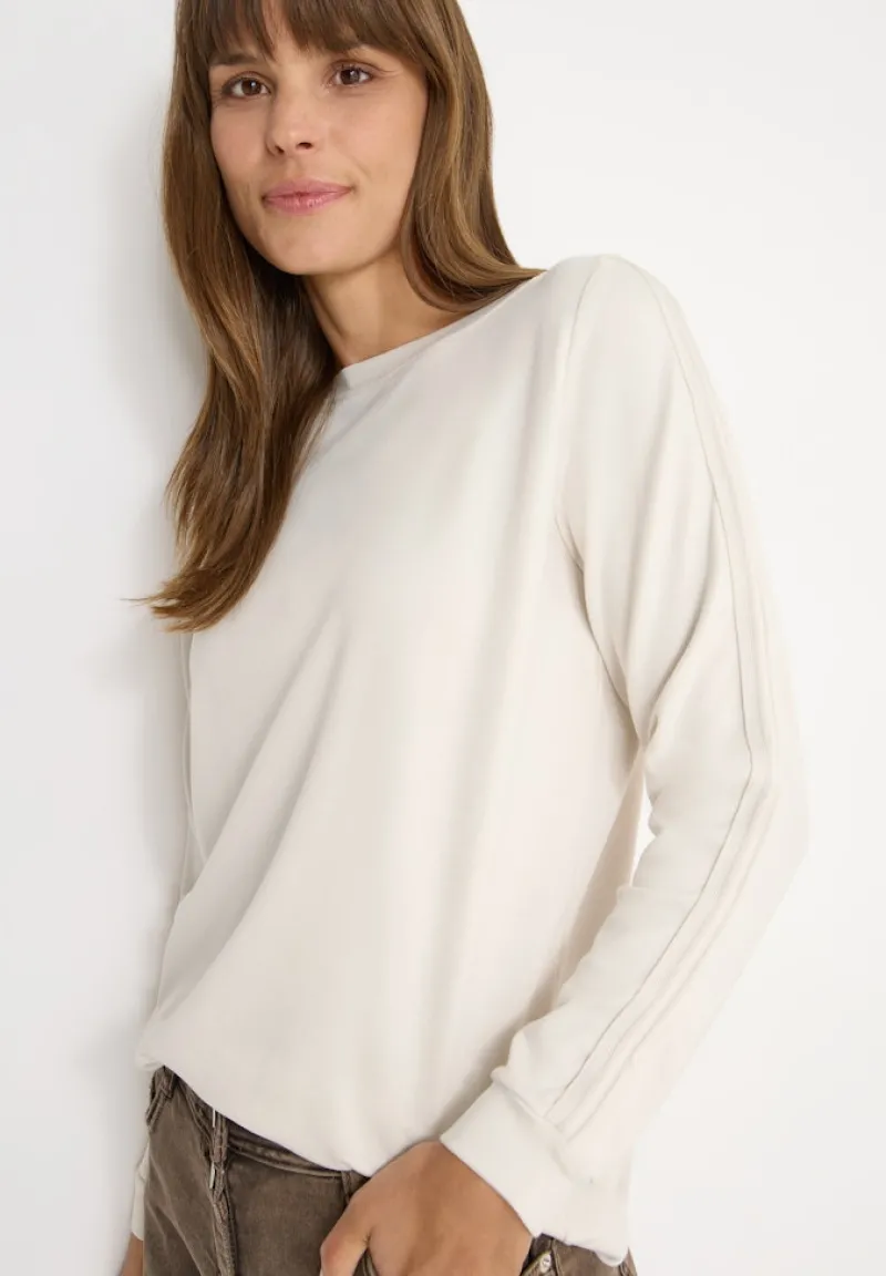 Cecil Shirts*Shirt mit Gallonstreifen light greige