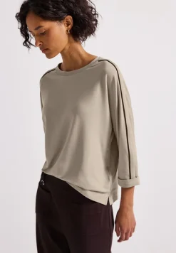 Street One Shirts*Shirt mit Gallonstreifen morning beige