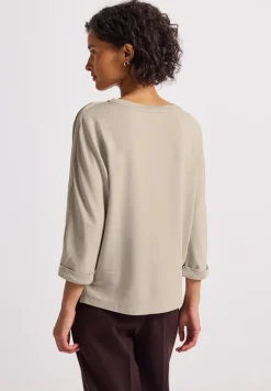 Street One Shirts*Shirt mit Gallonstreifen morning beige