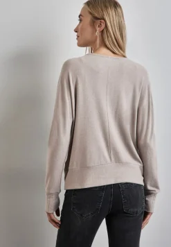 Street One Shirts*Shirt mit Glitzer-Details mocha beige mel.