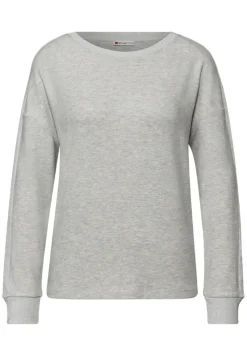 Street One Shirts*Shirt mit Glitzerdetails pelican grey mel.
