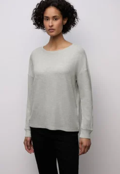 Street One Shirts*Shirt mit Glitzerdetails pelican grey mel.