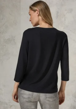Cecil Shirts*Shirt mit Glitzer-Motiv Black