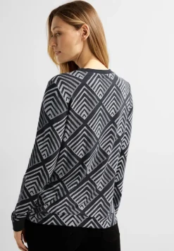 Cecil Shirts*Shirt mit Grafikprint Black