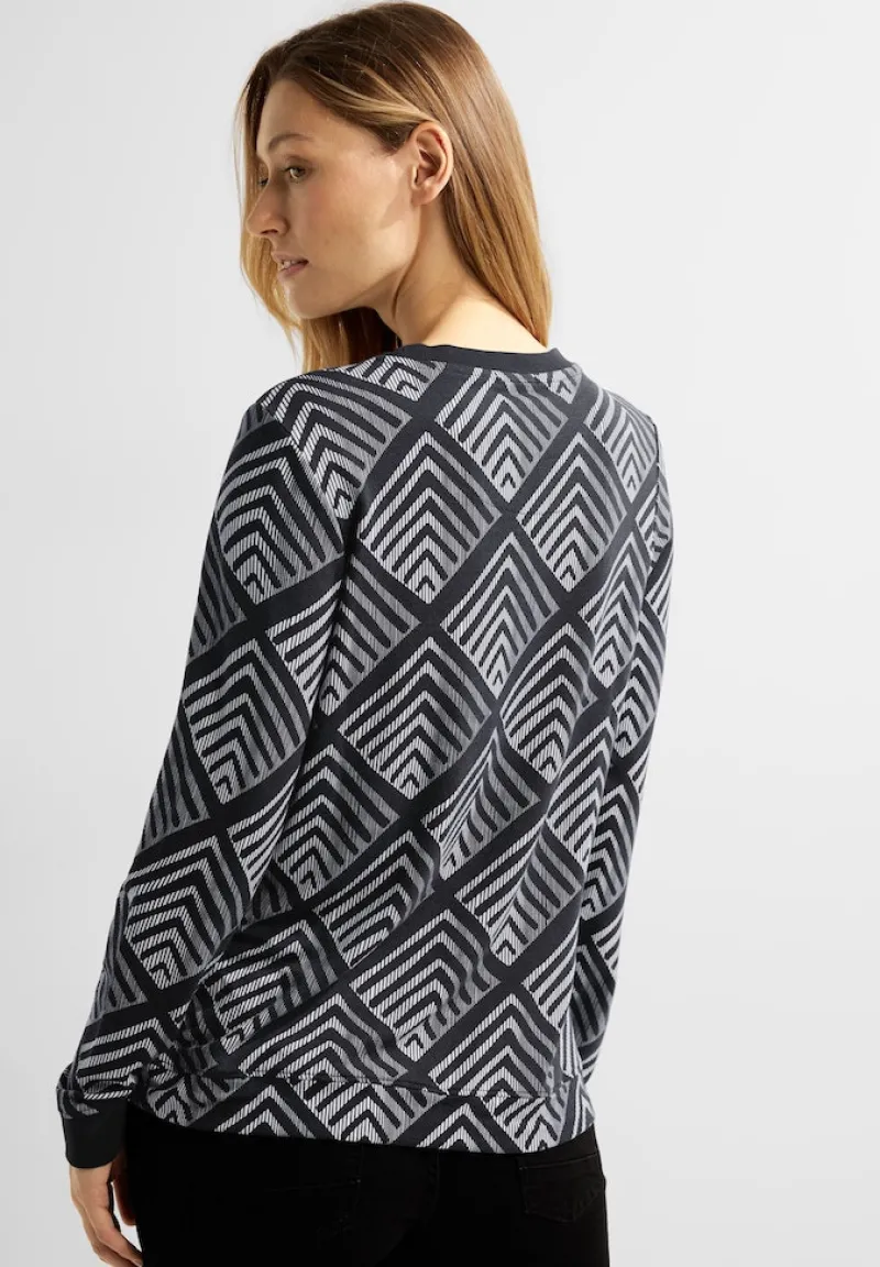 Cecil Shirts*Shirt mit Grafikprint Black