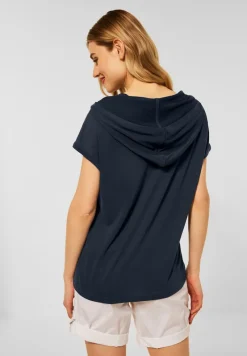 Street One Shirts*Shirt mit Kapuze dark vintage blue