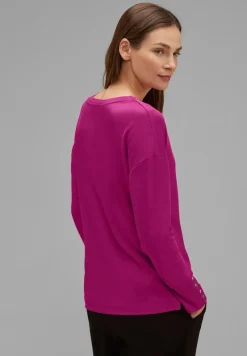 Street One Shirts*Shirt mit Knopfdetail bright cozy pink