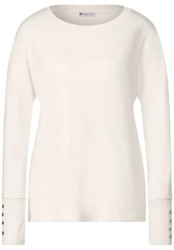 Street One Shirts*Shirt mit Knopfdetail lucid white