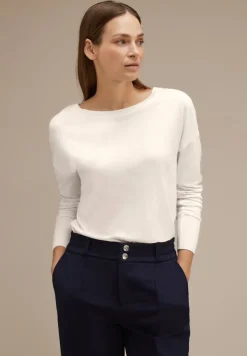 Street One Shirts*Shirt mit Knopfdetail lucid white