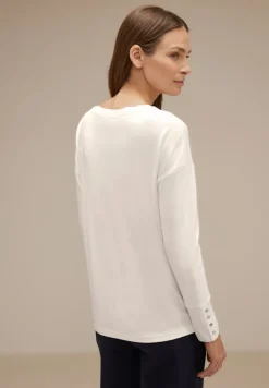 Street One Shirts*Shirt mit Knopfdetail lucid white