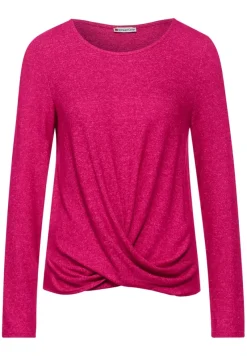 Street One Shirts*Shirt mit Knotendetail raspberry pink melange