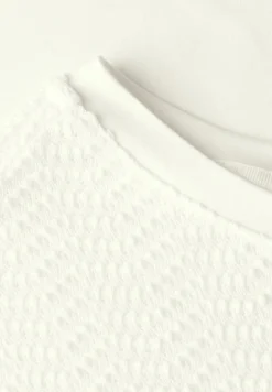 Street One Shirts*Shirt mit Lochmusterdetail off white