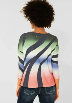 Street One Shirts*Shirt mit Multicolour Print novel green