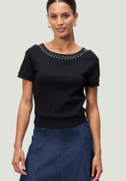 Zero Shirts*Shirt mit Nieten patch blacksilver