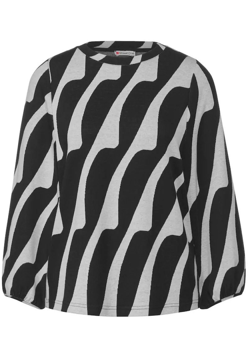 Street One Shirts*Shirt mit Print Black