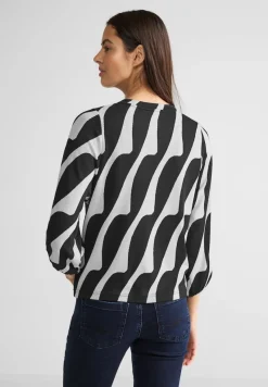 Street One Shirts*Shirt mit Print Black