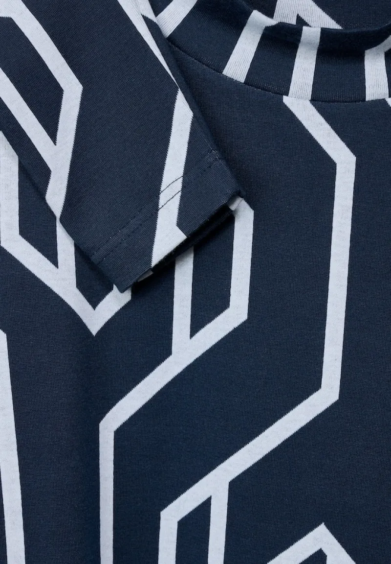 Street One Shirts*Shirt mit Print deep blue