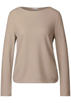 Street One Shirts*Shirt mit Raffungen honey sand mel.