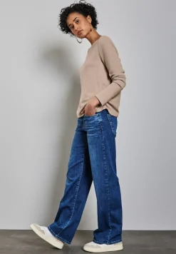 Street One Shirts*Shirt mit Raffungen honey sand mel.