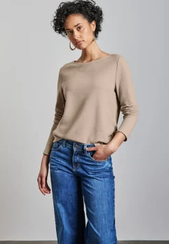 Street One Shirts*Shirt mit Raffungen honey sand mel.