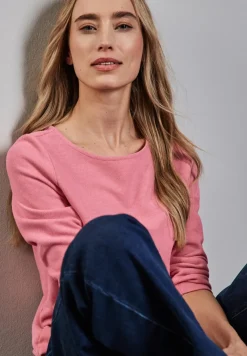 Street One Shirts*Shirt mit Raffungen sugar coral mel.