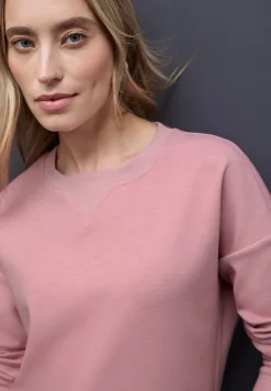 Street One Pullover & Sweatshirts*Shirt mit Ripp-Detail powder pink mel.