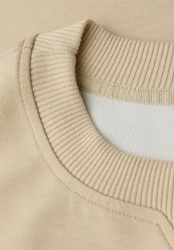 Street One Pullover & Sweatshirts*Shirt mit Ripp-Detail sanded beige mel.