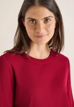 Cecil Shirts*Shirt mit Rippstruktur beaujolais red